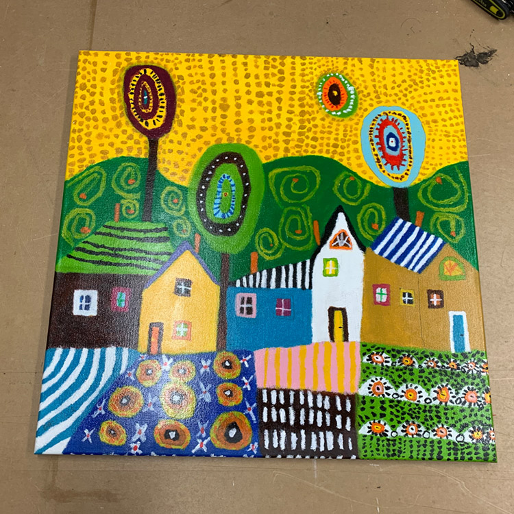 Canvas zonder lijst…