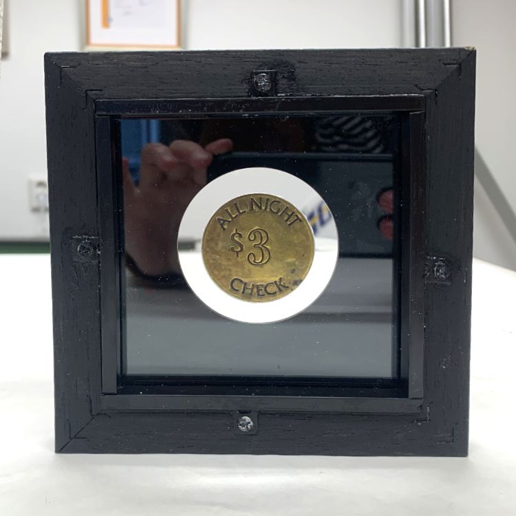 Achterzijde inlijsting munt